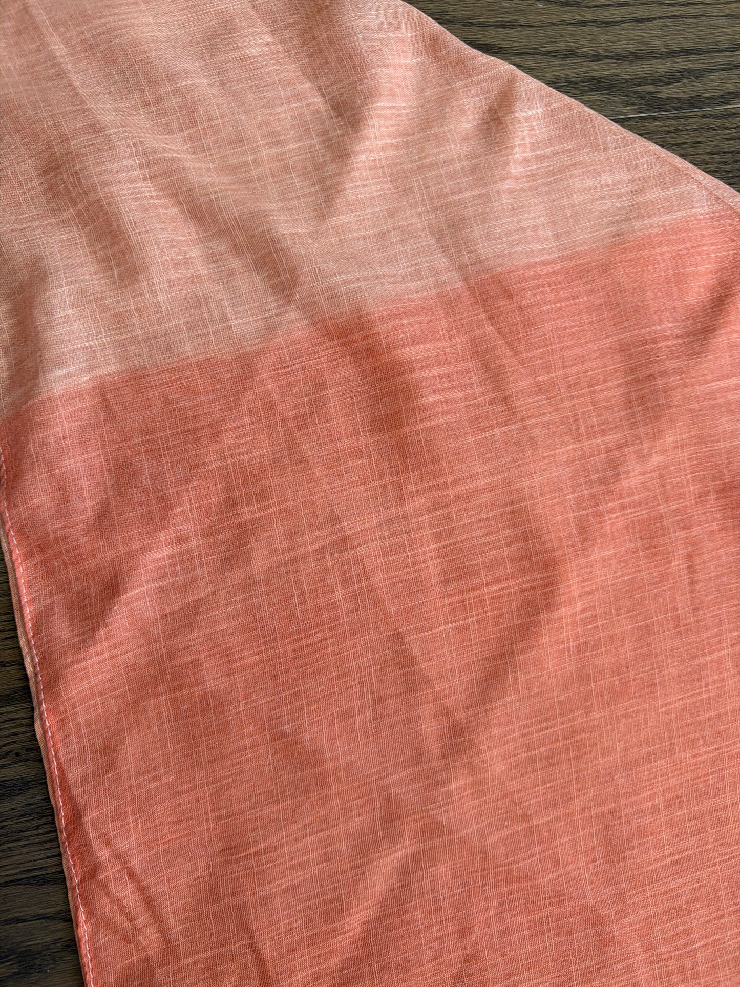 Square Tichel - Orange & Salmon Ombre Solid