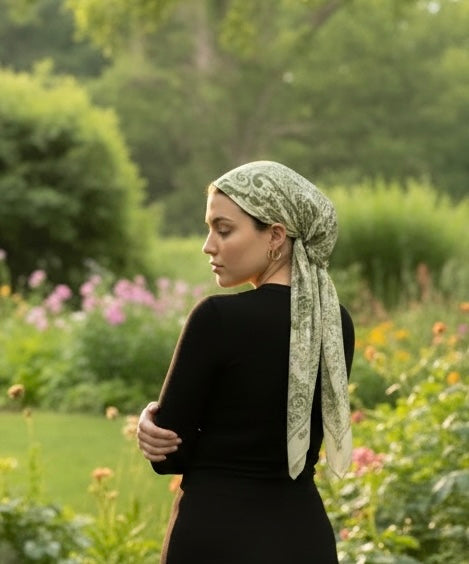 Pretied - Green Paisley