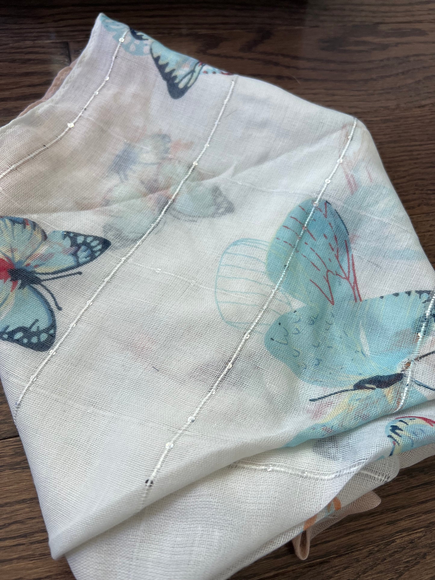 Square Scarf - Vicki, Soft Butterflies