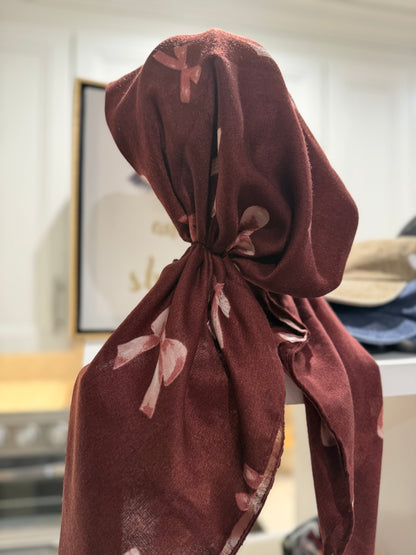 Pretied - Maroon Bows