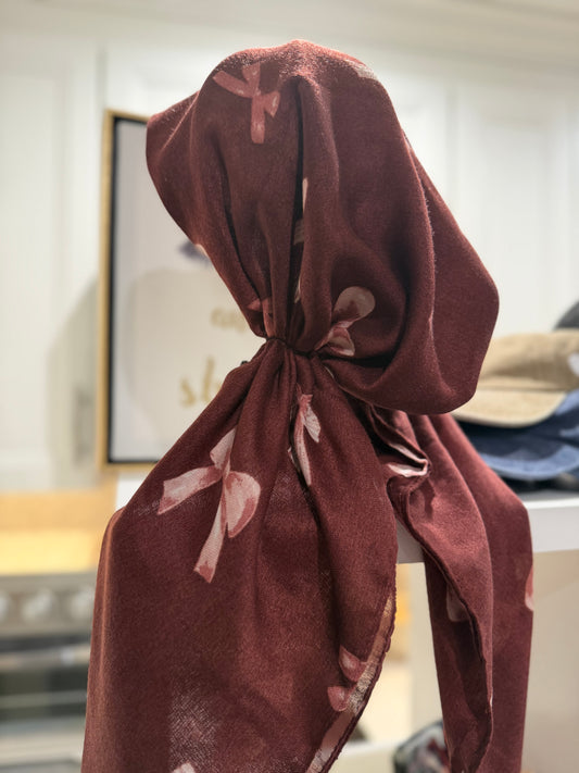 Pretied - Maroon Bows