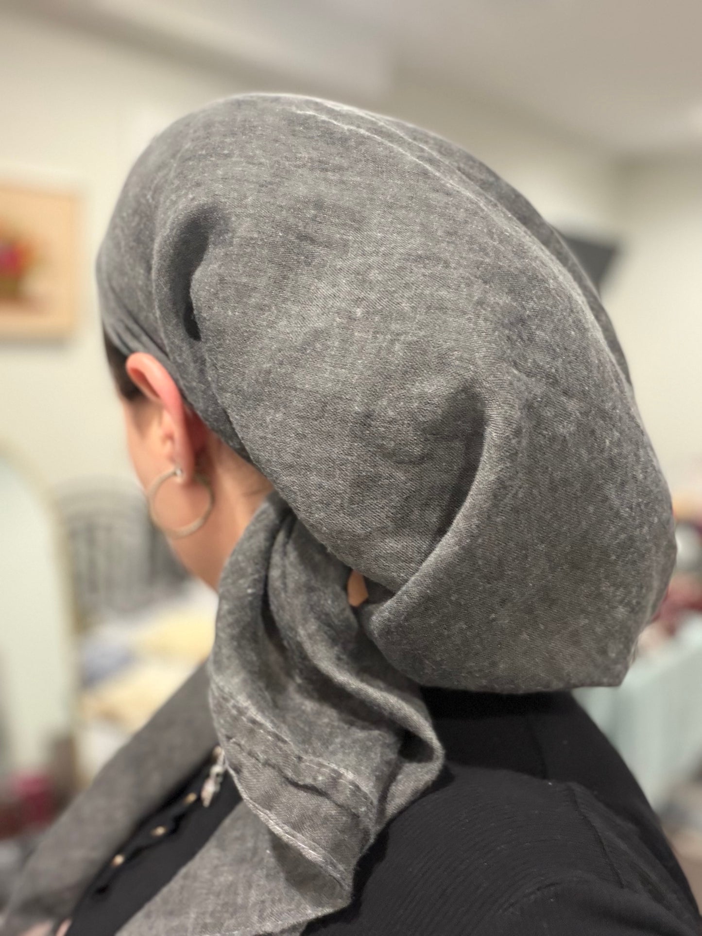 Square Tichel - Antique Grey