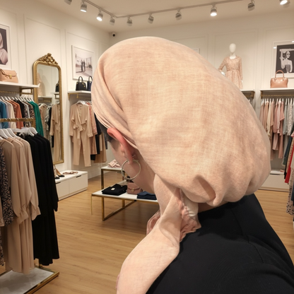 Square Tichel - Antique Pale Pink