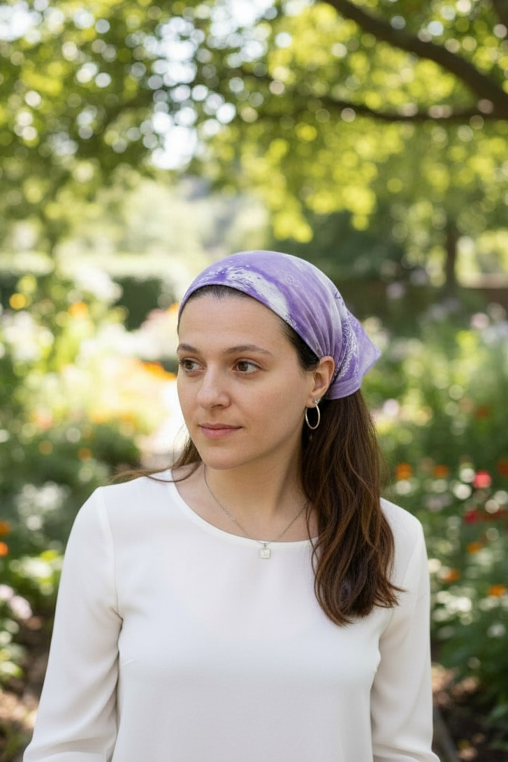 Purple Paisley Bandana