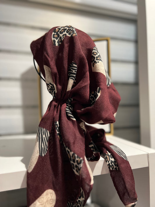 Pretied - Burgendy Hearts