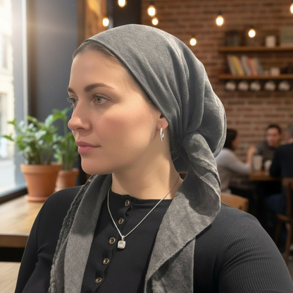 Square Tichel - Antique Grey