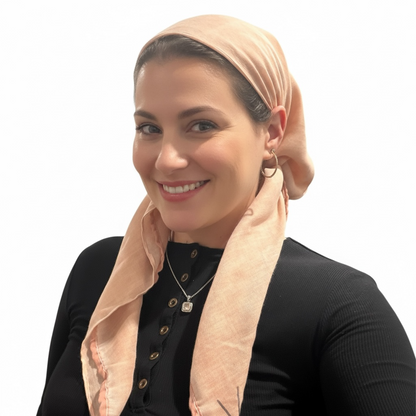 Square Tichel - Antique Pale Pink