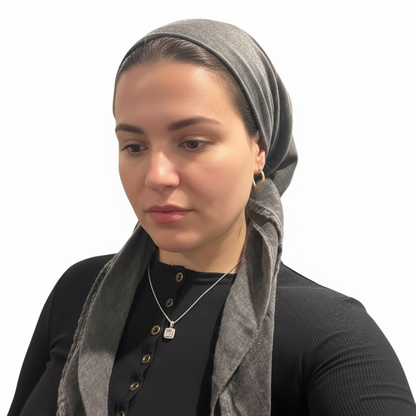 Square Tichel - Antique Grey