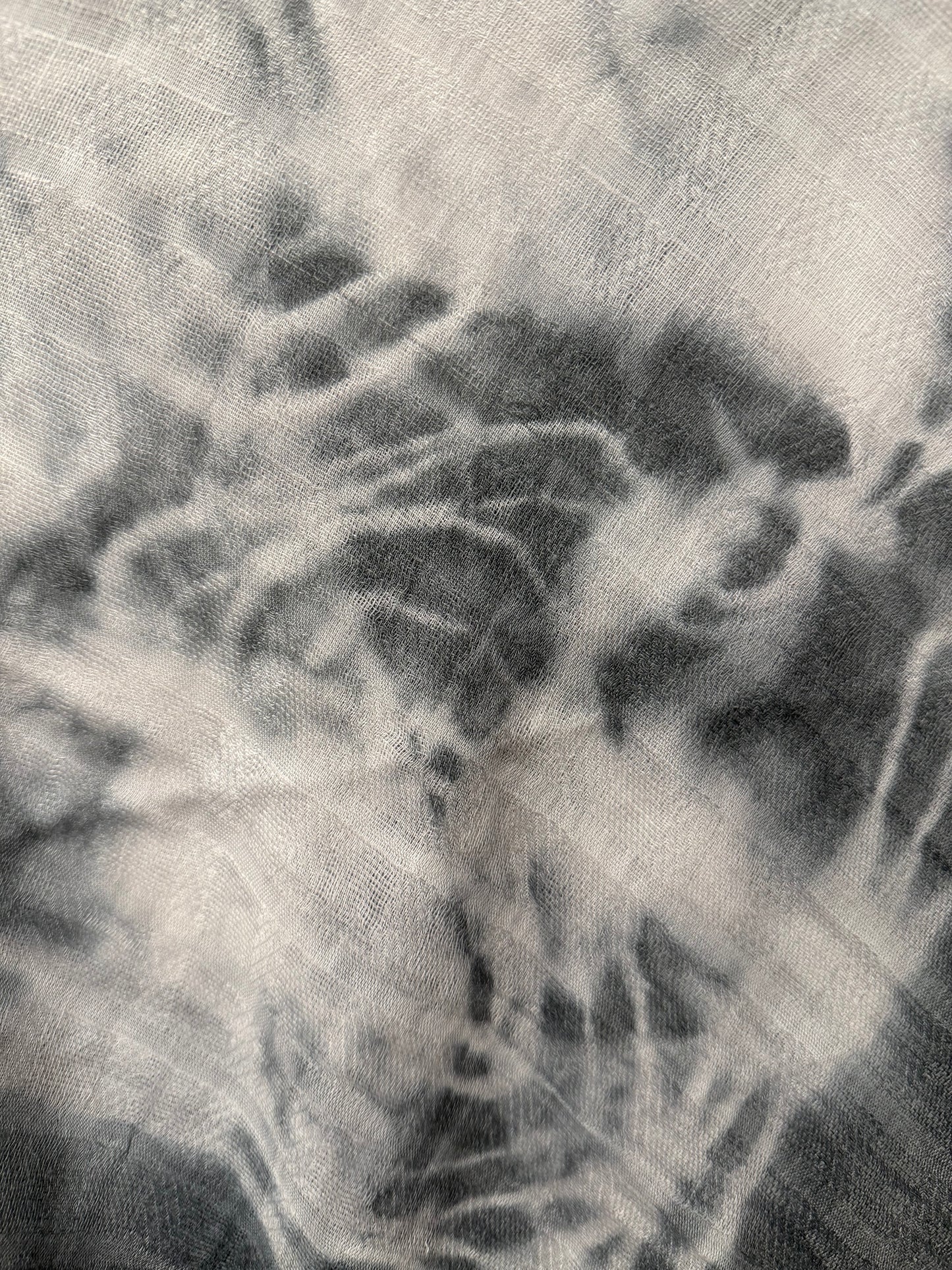 Square Tichel - Gray Tie Dye