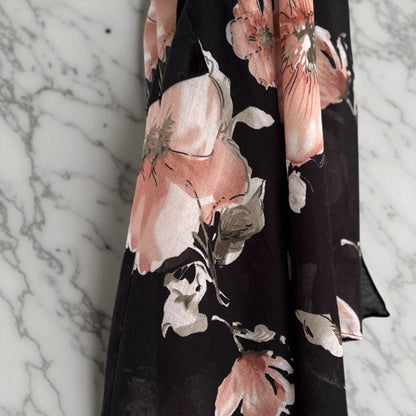 Square Scarf - Rebecca, soft pink floral