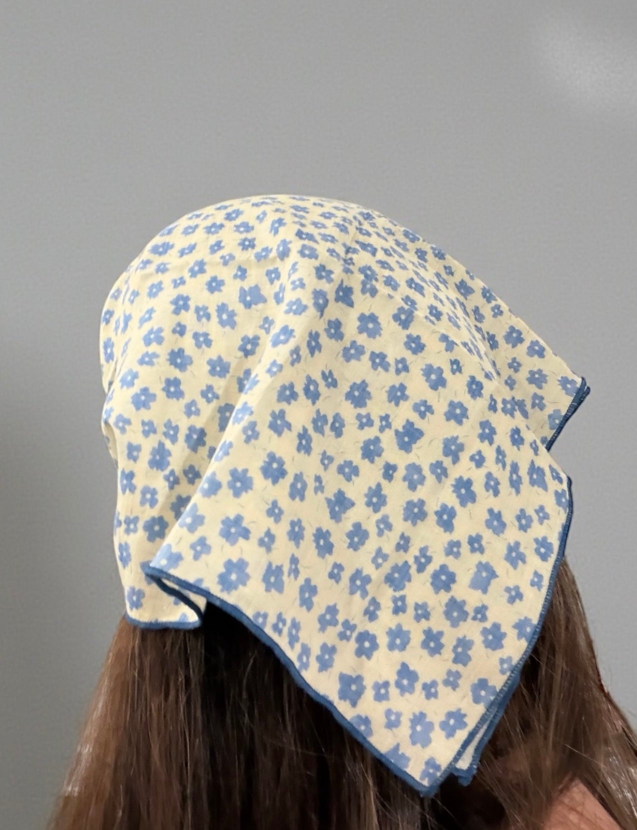 Mini Blue Floral Bandana