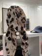 Pretied Tichel - Glittery Black and Brown Leopard
