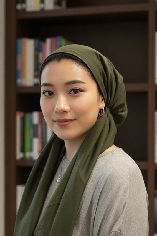 Pretied - Army Green Solid