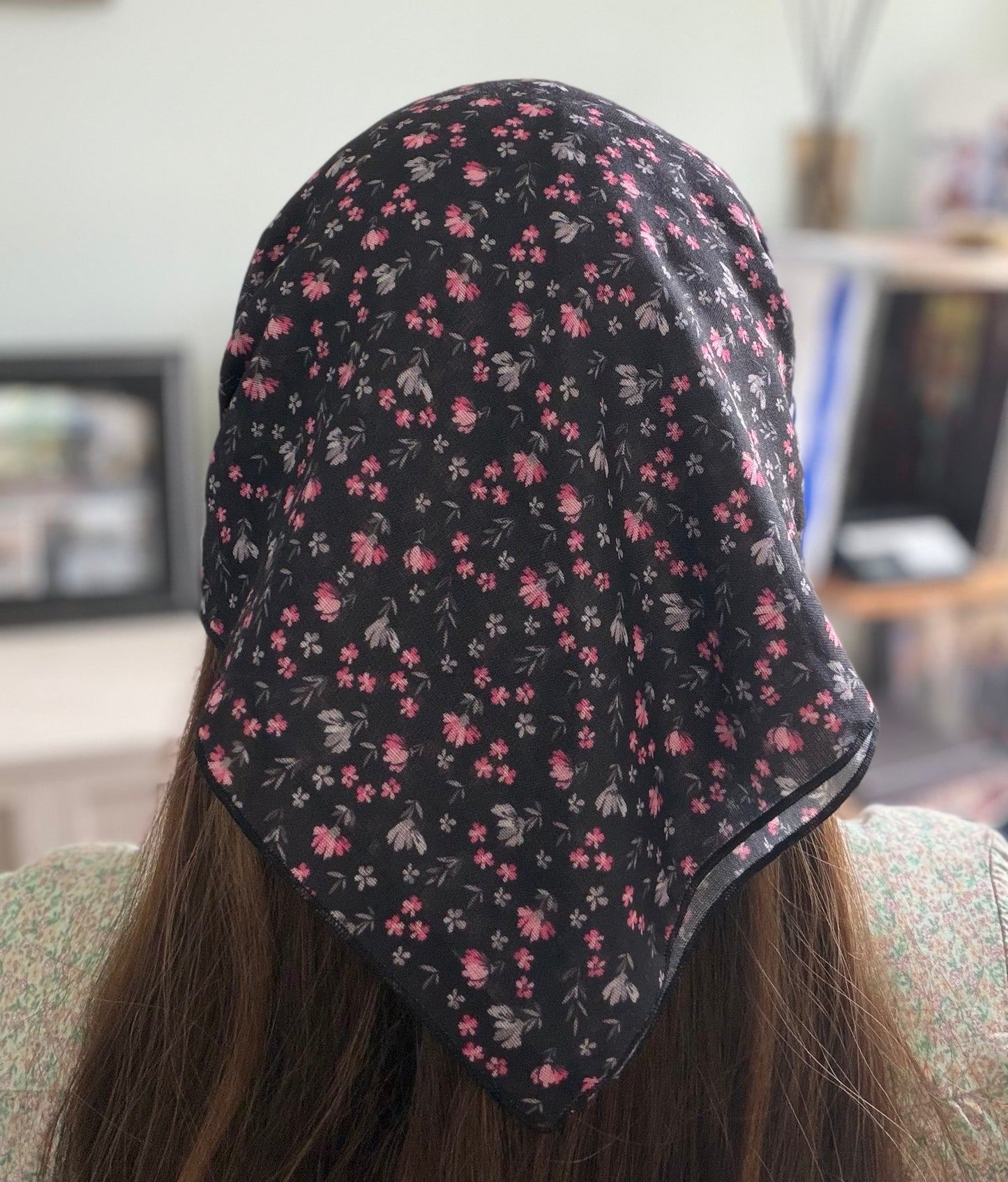 Black & Floral Bandana
