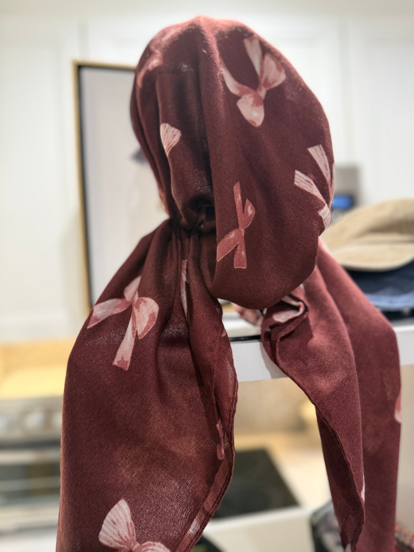 Pretied - Maroon Bows