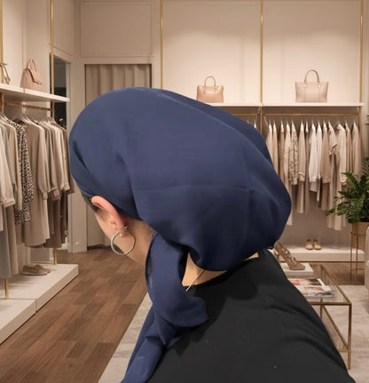Square Tichel - Solid Navy