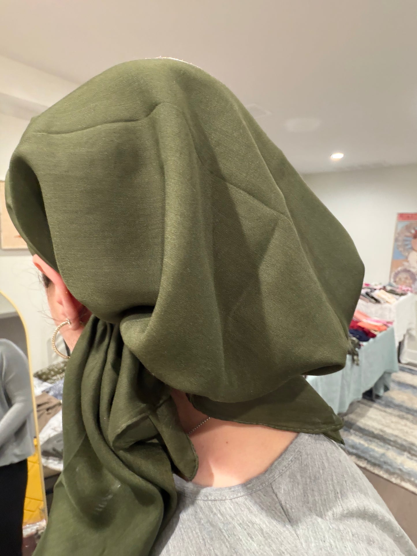 Pretied - Army Green Solid