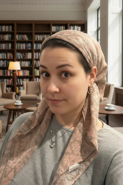 Square Scarf - Pink Snakeskin