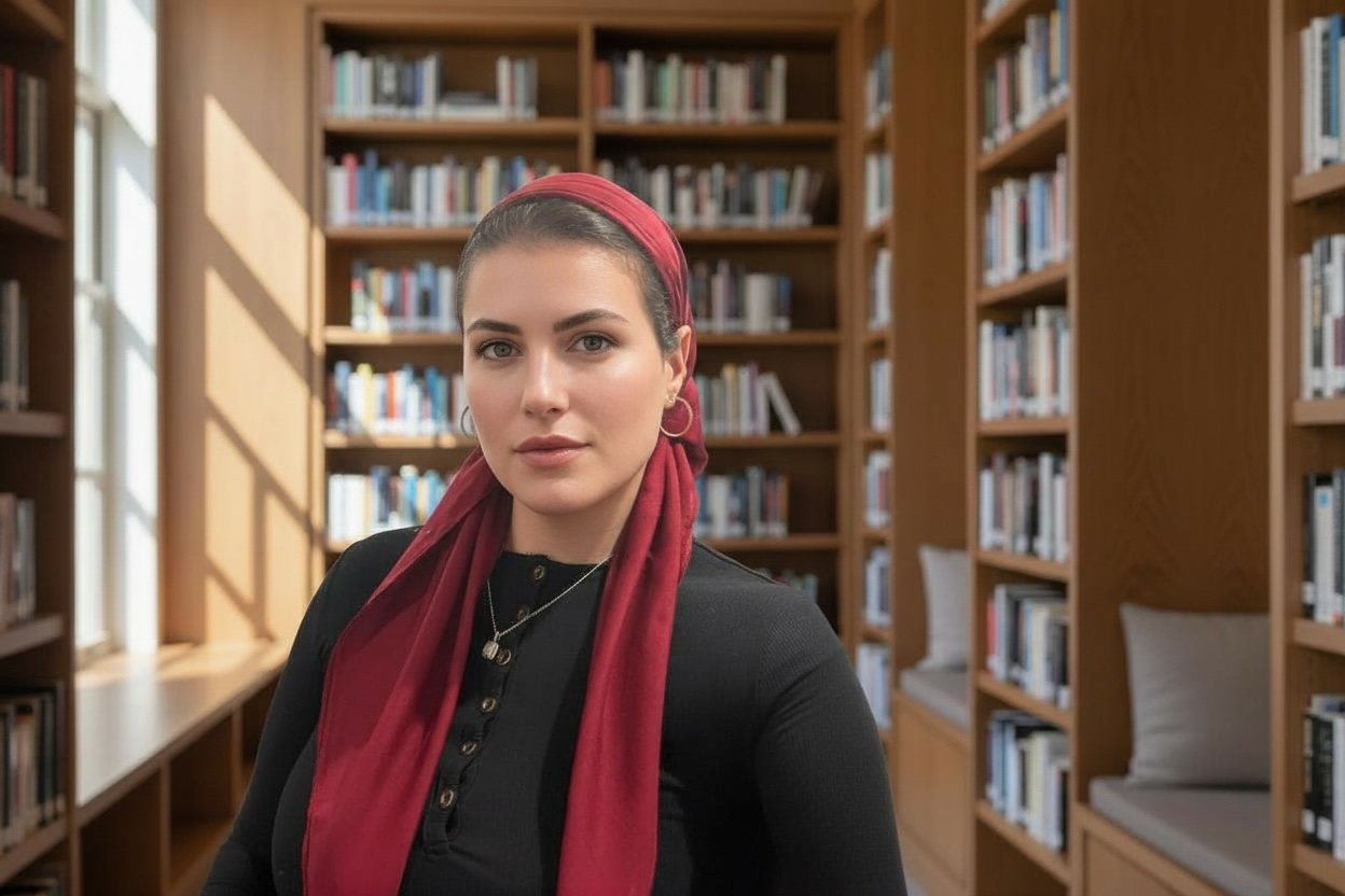 Square Tichel - Solid Red