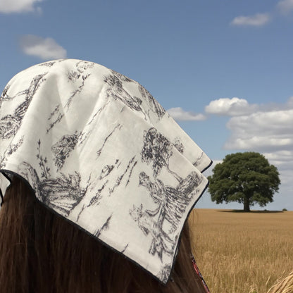 Black Toile Bandana
