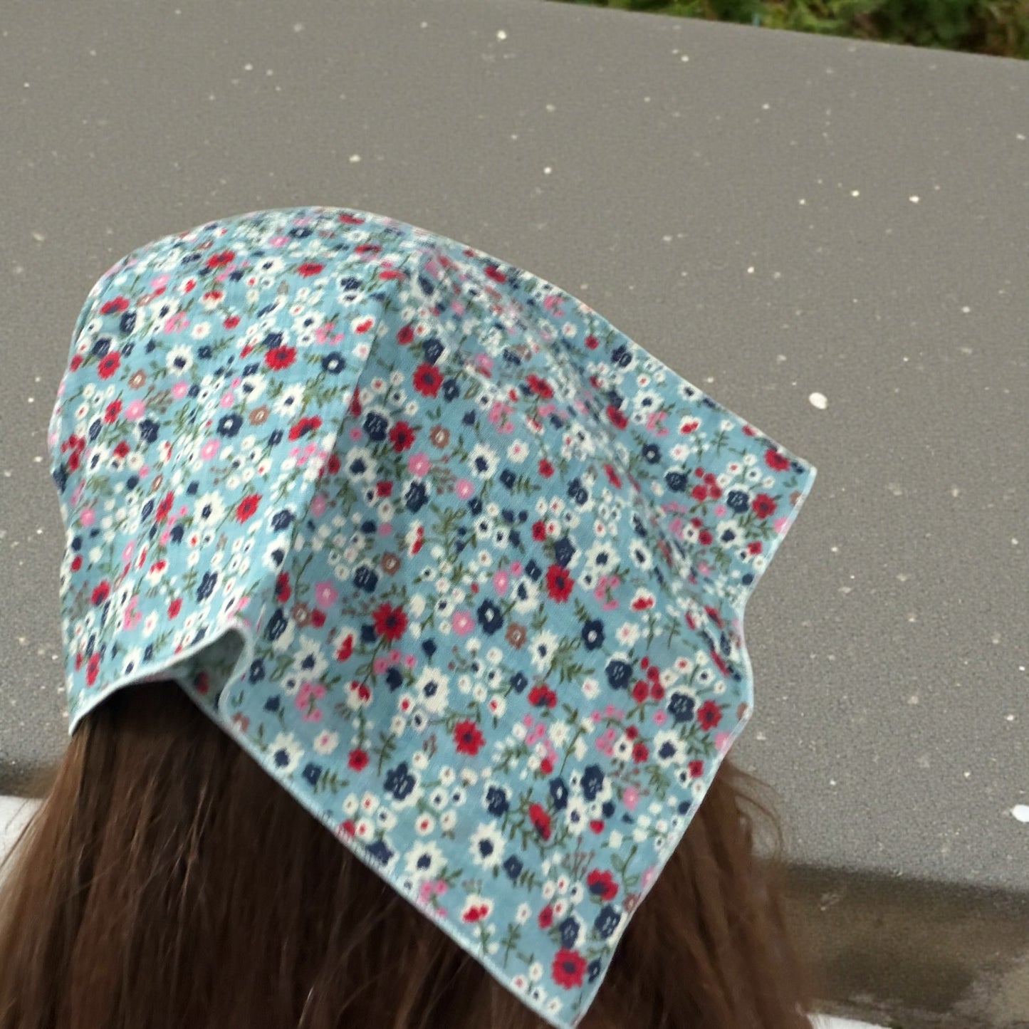 Multi-Color Blue Floral Bandana
