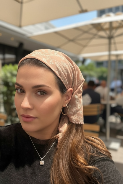 Pink Floral Bandana - X Long