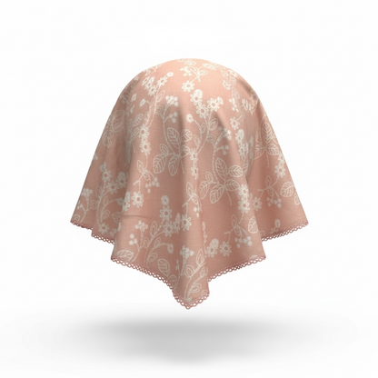 Pink Floral Bandana - X Long