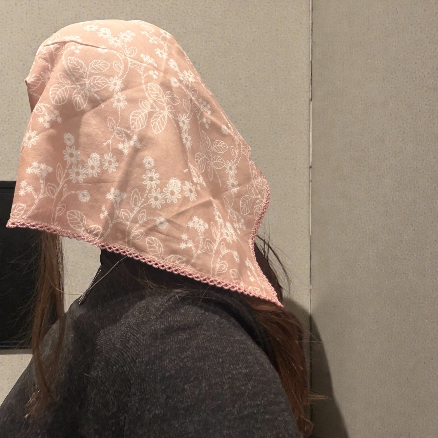 Pink Floral Bandana - X Long