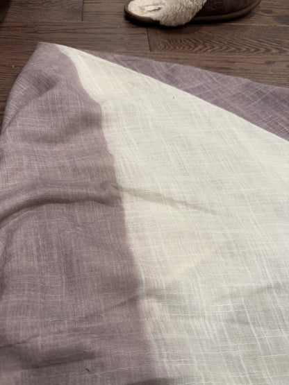 Square Tichel - Purple and Cream Ombre Solid