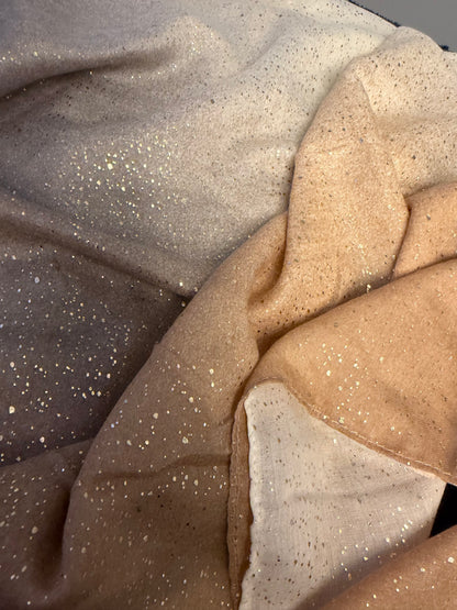Square Tichel - Sparkling Champagne Ombre