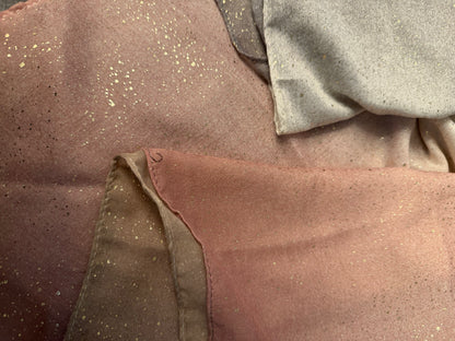 Square Tichel - Sparkling Pink Ombre