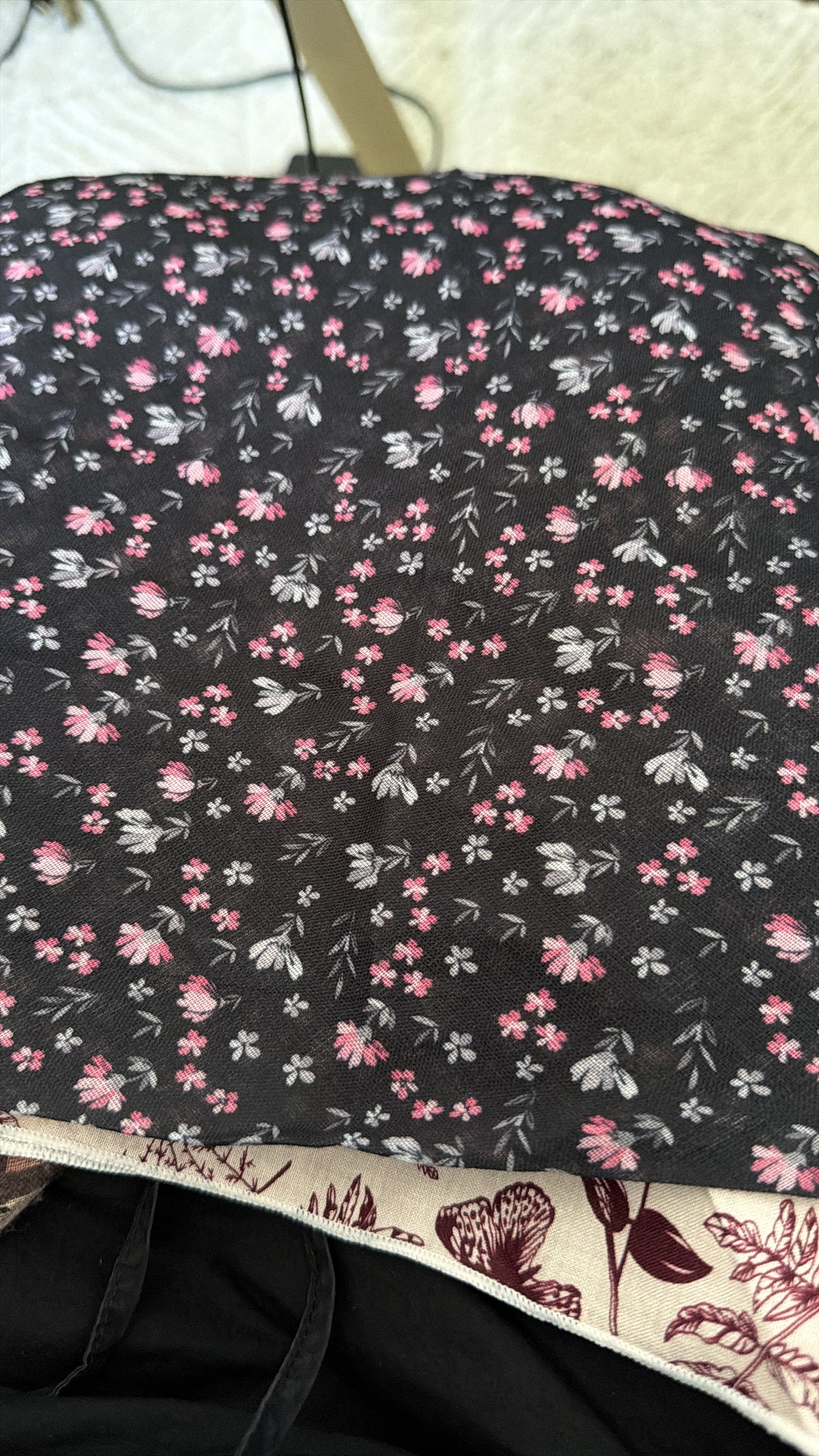 Black & Floral Bandana