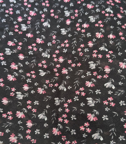 Black & Floral Bandana