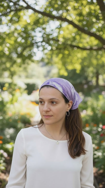 Purple Paisley Bandana